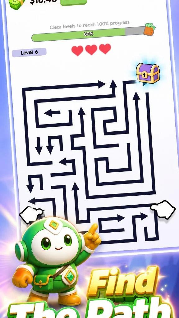 Arrow Path Quest large route puzzle